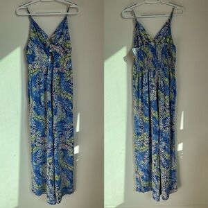 NEW Goa Tropical Blue and Yellow Jumpsuit